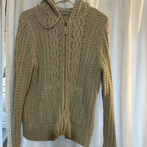 Liz Clairborne knit hooded cardigan. XL